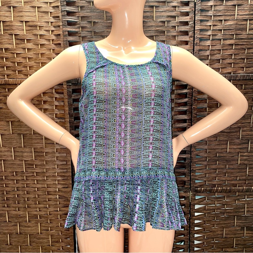 American Eagle Outfitters Multicolor Patterned Top, Size S.